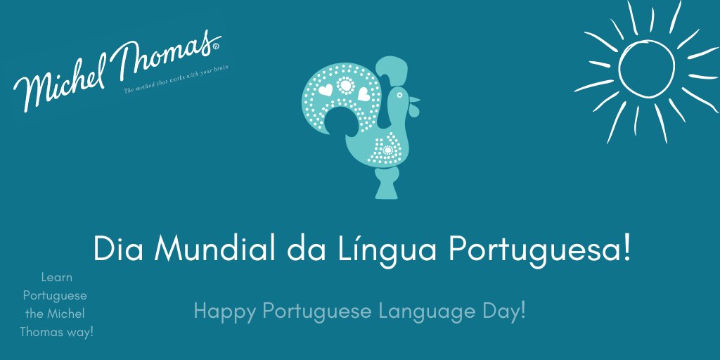 Happy Portuguese Language Day! Whether you’re wanting to learn basic Portuguese or to become fluent, there is a course just for you at michelthomas.com/learn-portugue…

#michelthomas #michelthomasmethod #learnportuguese #portugueselangaugeday #learnlanguages #portuguese #travel
