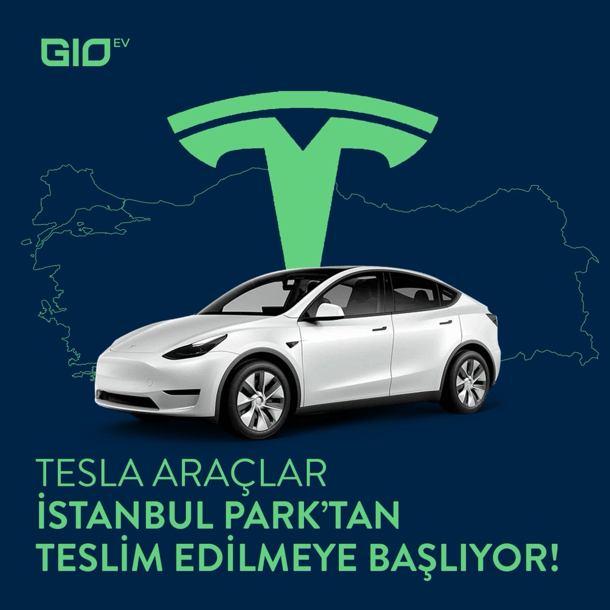 gioevcharger's tweet photo. Nisan ayında Türkiye'ye giriş yapan Tesla büyük ilgi gördü. Sipariş edilen araçların %90'ınını yıl sonuna kadar teslim etmeyi hedefliyorlar. Tesla Model Y'ler, kullanıcılara İstanbul Park'ta yetkililer tarafından teslim edilecek.
.
.
#gioev
#gioevcharger
#renewableenergy https://t.co/mVevBRDmpk