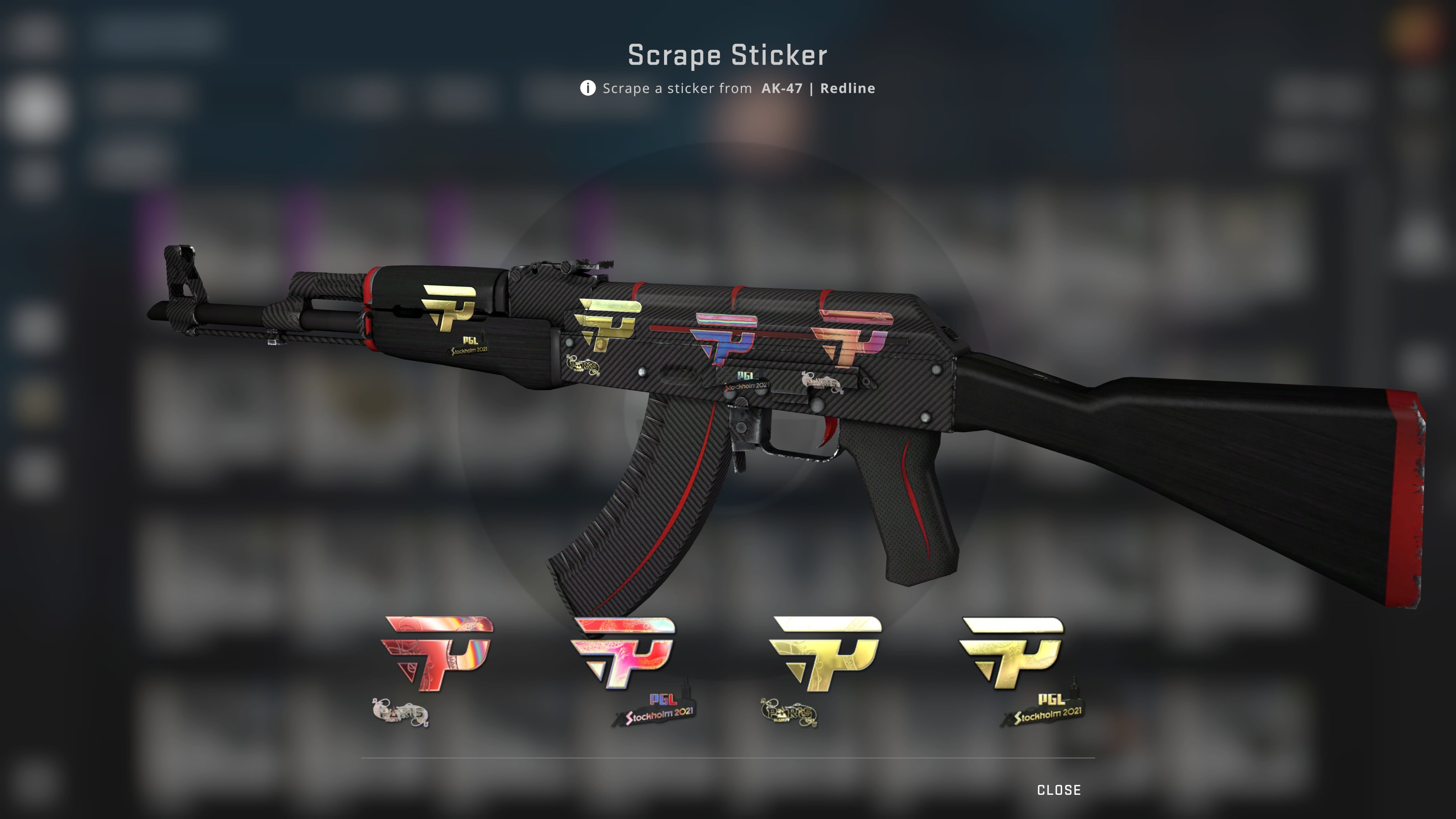 AK47 REDLINE STICKERS COMBINATIONS 2021 - CS:GO 