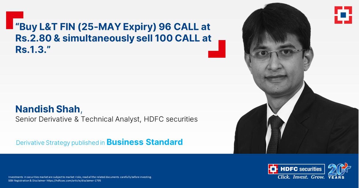 hdfcsec's tweet photo. The long build-up is seen in L&T finance Future, with a 5% addition in Open Interest (Prov) with the price rising by 3.2%. - Nandish Shah
Read more - https://t.co/nyrOjsmM5i
#IndianStockMarket #MarketUpdate #HSLResearch #Stocks https://t.co/J2pastQbY4