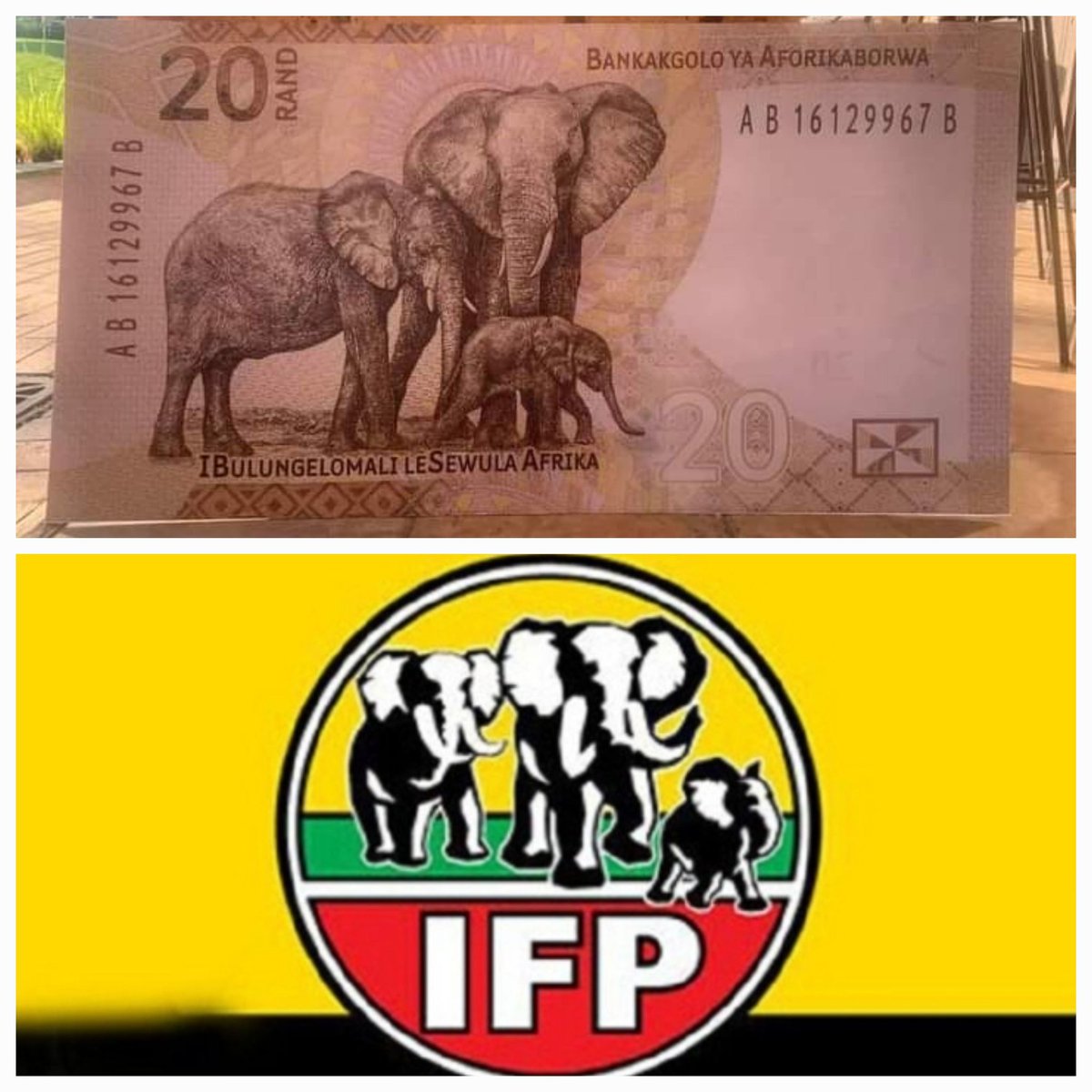 Akanirelo's tweet image. What comes to mind when you see the new R20 note... #SARB #NewBankNotes