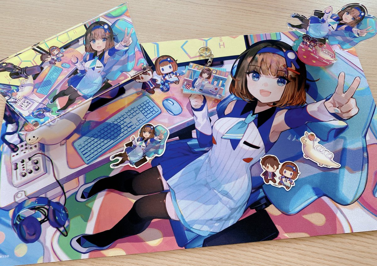 「グッズセット頂きました!!飾るぞー! #みてみてココロ社長」|藤ちょこ@個展3月24日～のイラスト