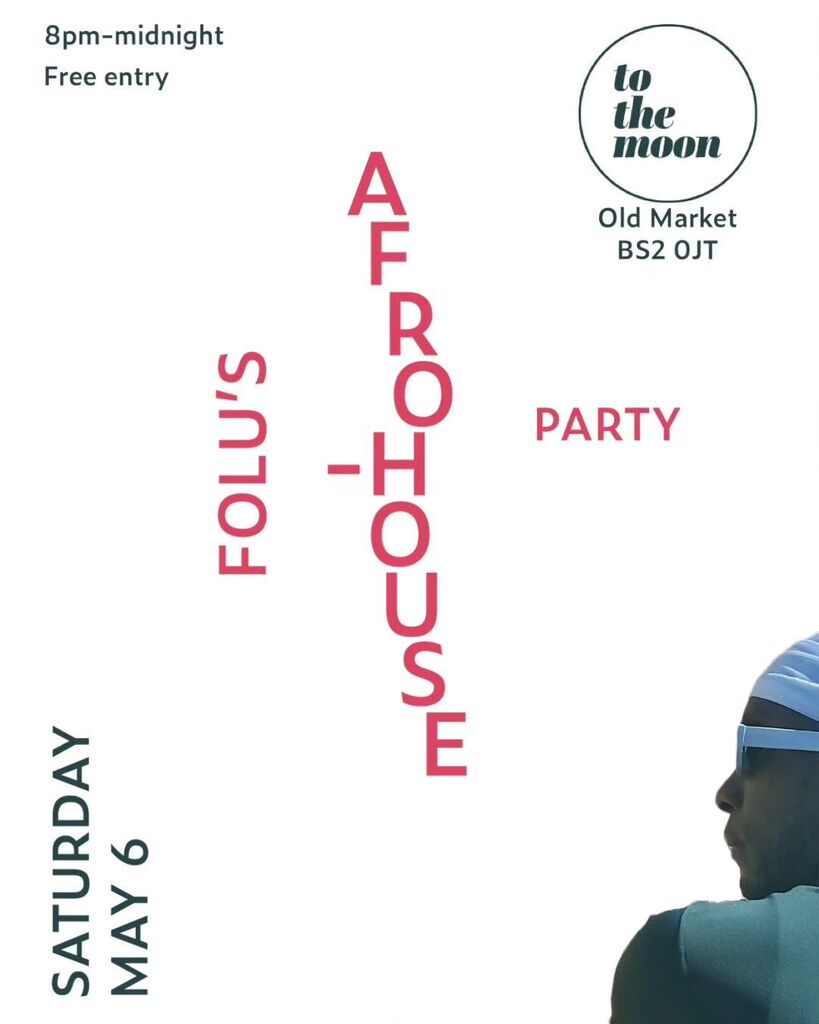 Folu's House Party on Saturday.

We have had a couple of sessions already with DJ Folu, and you got to come and get involved!

Amazing euphoric Afrobeat, Afrohouse, Amapiano &amp; World music.

@dj_folu

#tothemoonbristol #bristolnightlife #whatsonbristol #b… instagr.am/p/Cr23OsqMINB/