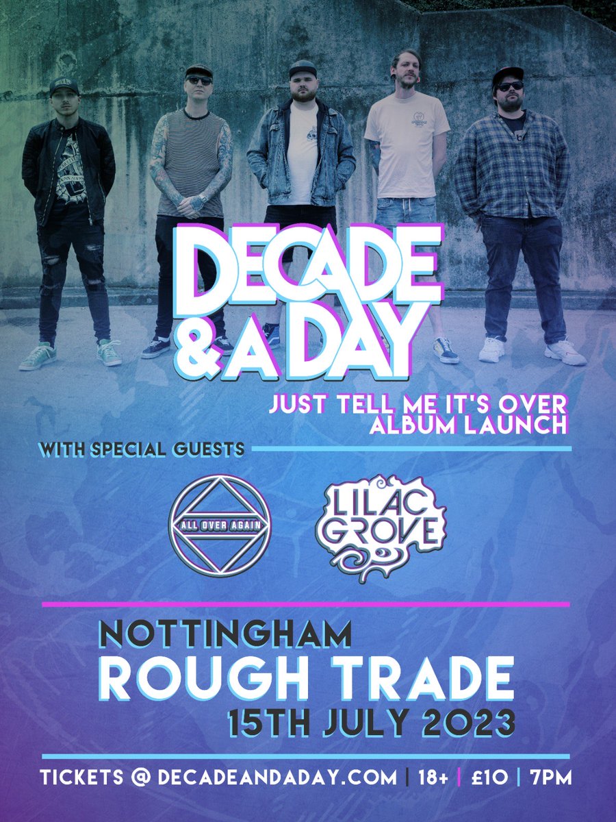 Attention all Shrek 2 fans!

We're heading to Rough Trade Nottingham, supporting @decade_and_a_day on their album launch

Go check 'em out!