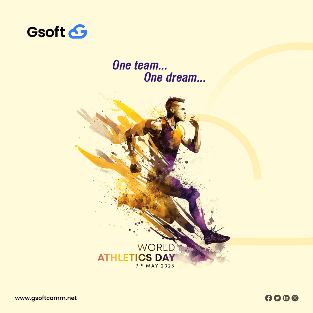 GsoftCloud's tweet photo. Join #gsoftcloud in celebrating World Athletics Day. Lace-up your shoes, ignite your passion, and let's embark on a digital journey that propels us towards greatness! 🏃‍♂️
#WorldAthleticsDay2023 #EmbraceTheFuture #UnleashYourPotential #BeFitChallenge #athletelife https://t.co/EhtaNEeecV
