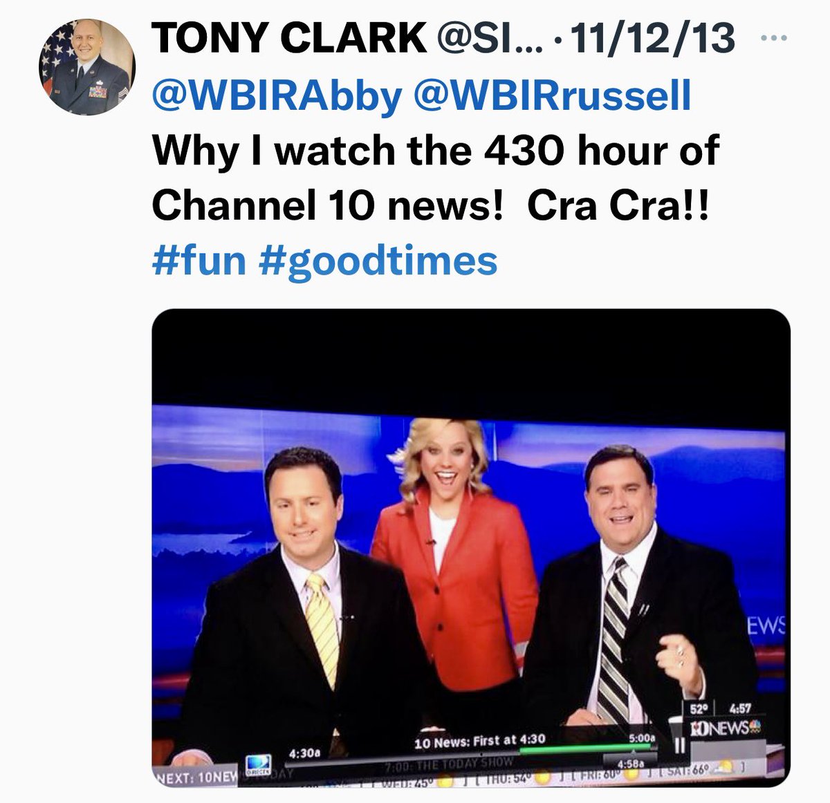 SILASCLARK's tweet photo. @MikeWitcher_TV Thank you Mike! @WBIRAbby @RussellBivenTV This is still one of my favorites! https://t.co/JAEPQFq3r6
