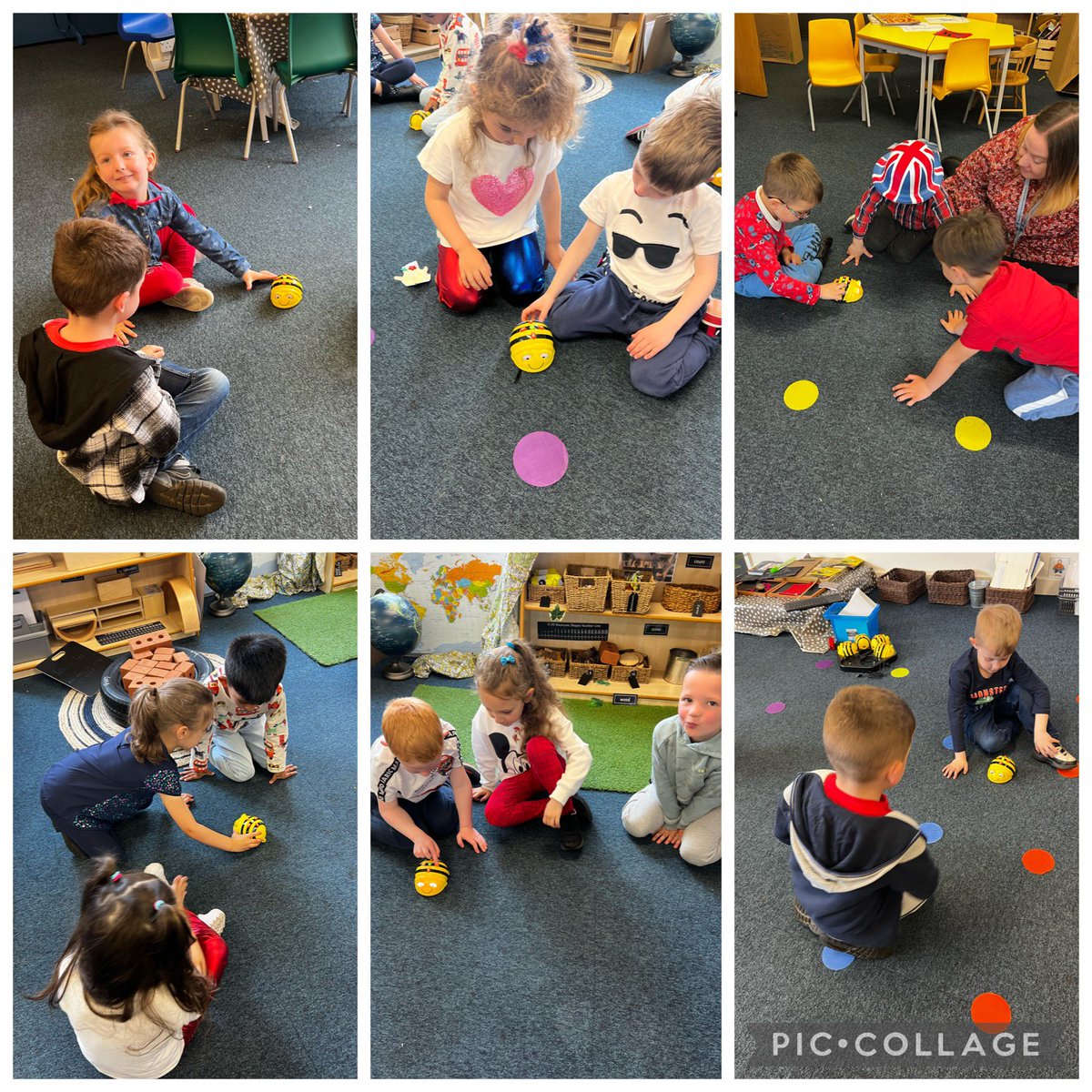 KaylesCom's tweet photo. EYFS have explored coding this morning using the Bee-bots 🐝🤖 You were excellent at giving them commands and programming them. @WCommonPS @WCPSc2029 #WCPSComputing https://t.co/YFANol4zOv