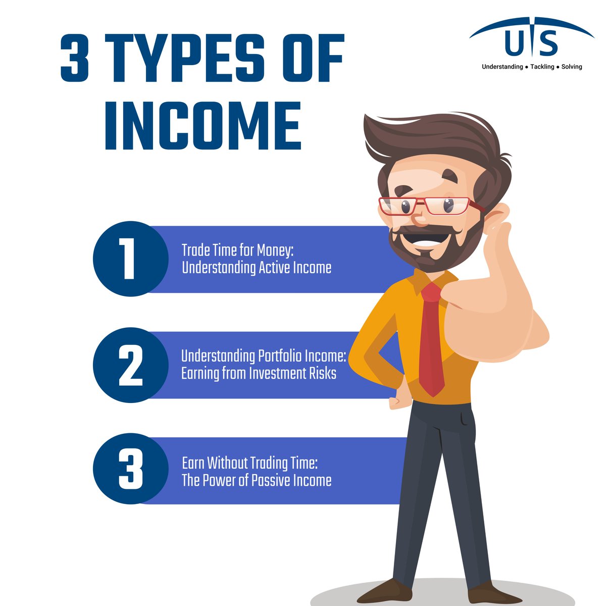 UTS_Consulting's tweet image. There are three main types of #income that you can earn:
#ActiveIncome
#PortfolioIncome
#PassiveIncome

#MoneyWorkingForYou #InvestInYourFuture #FinancialFreedom #utsconsulting #utslife #utscsteam #work #property #money #creative #trading #investments