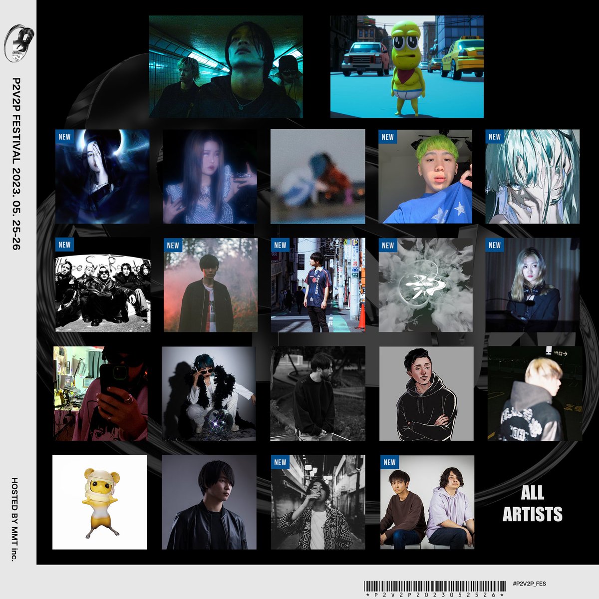 MomentTokyo's tweet photo. 【#P2V2P_FES フルラインナップ公開🙌】

DAY1 5/25(木) 23:00~
@clubasia_tokyo 

Age Factory/山田ギャル神宮/valknee 等

DAY2 5/26(金)
@WOMB_Tokyo 19:00~

ピーナッツくん/Peterparker69/Lil Soft Tennis/somunia 等

前売りチケット詳細は以下⬇️ https://t.co/CKBZ8LJx07