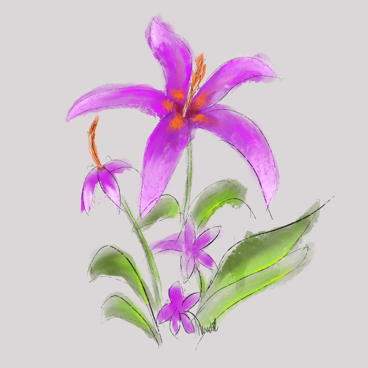 A little project for Leliti: Making a notebook for her herbal studies… 
(And getting my ass up for some drawing.)