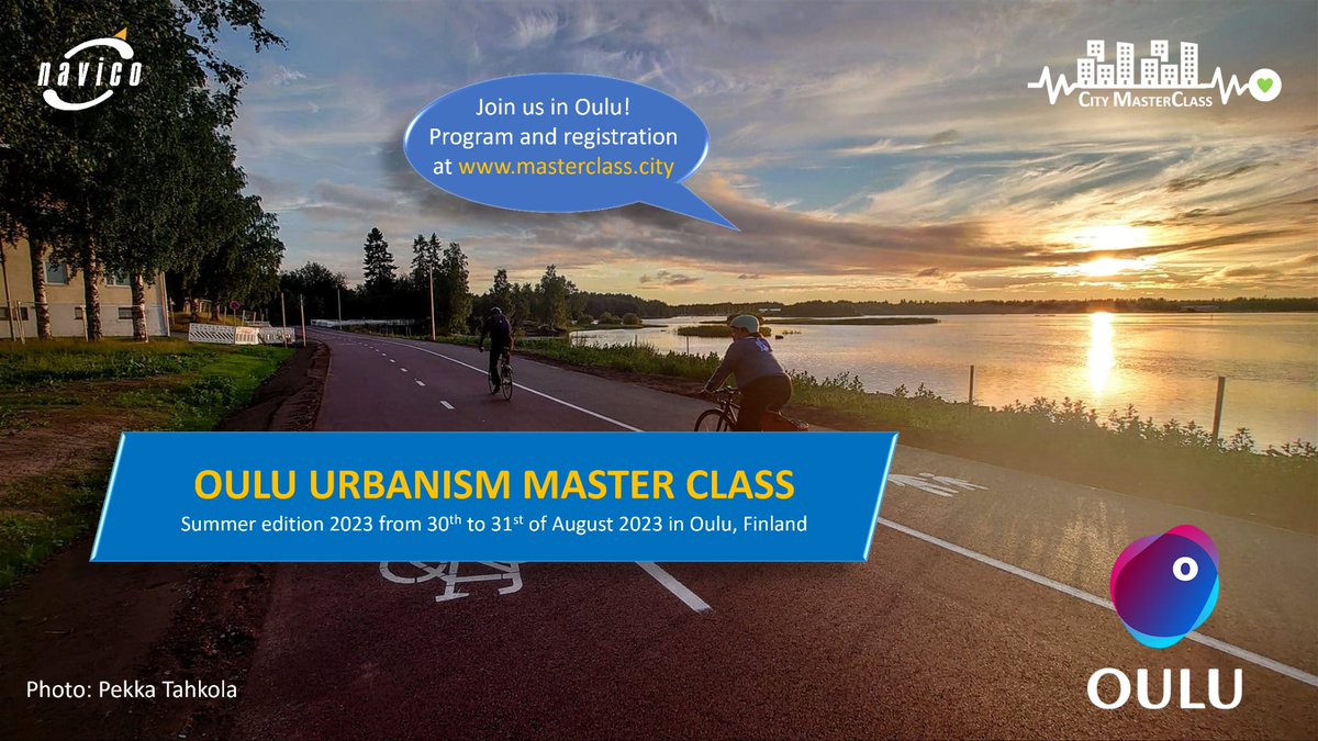 Our summer in @oulunkaupunki is short but beautiful. Our next Master Class takes place at the end of August 2023. Check the program & prices from our website. Book your place now! #cycling #wintercycling #capital #activecities