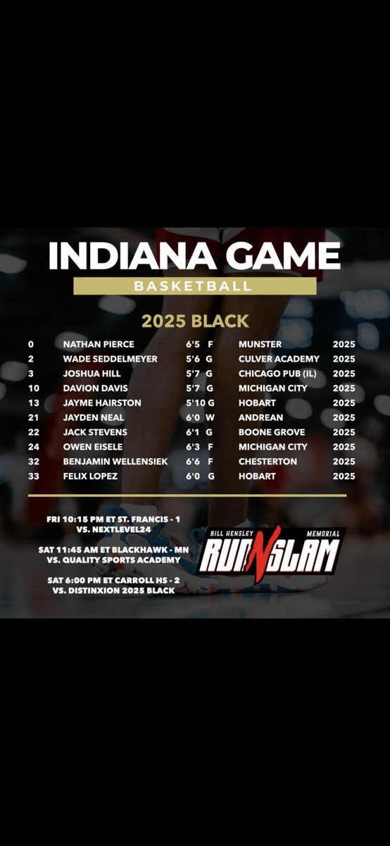 Our high school Gold and Black teams descend on Fort Wayne in a couple of hours!