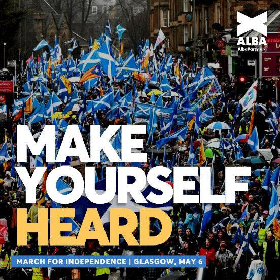 TasminaSheikh's tweet image. Be there. Be heard. Independence Now.
🏴󠁧󠁢󠁳󠁣󠁴󠁿 All Under One Banner, March for Independence
📍 Glasgow
📅 May 6th

#OneScotland | #ALBAforIndependence | @AUOBNOW