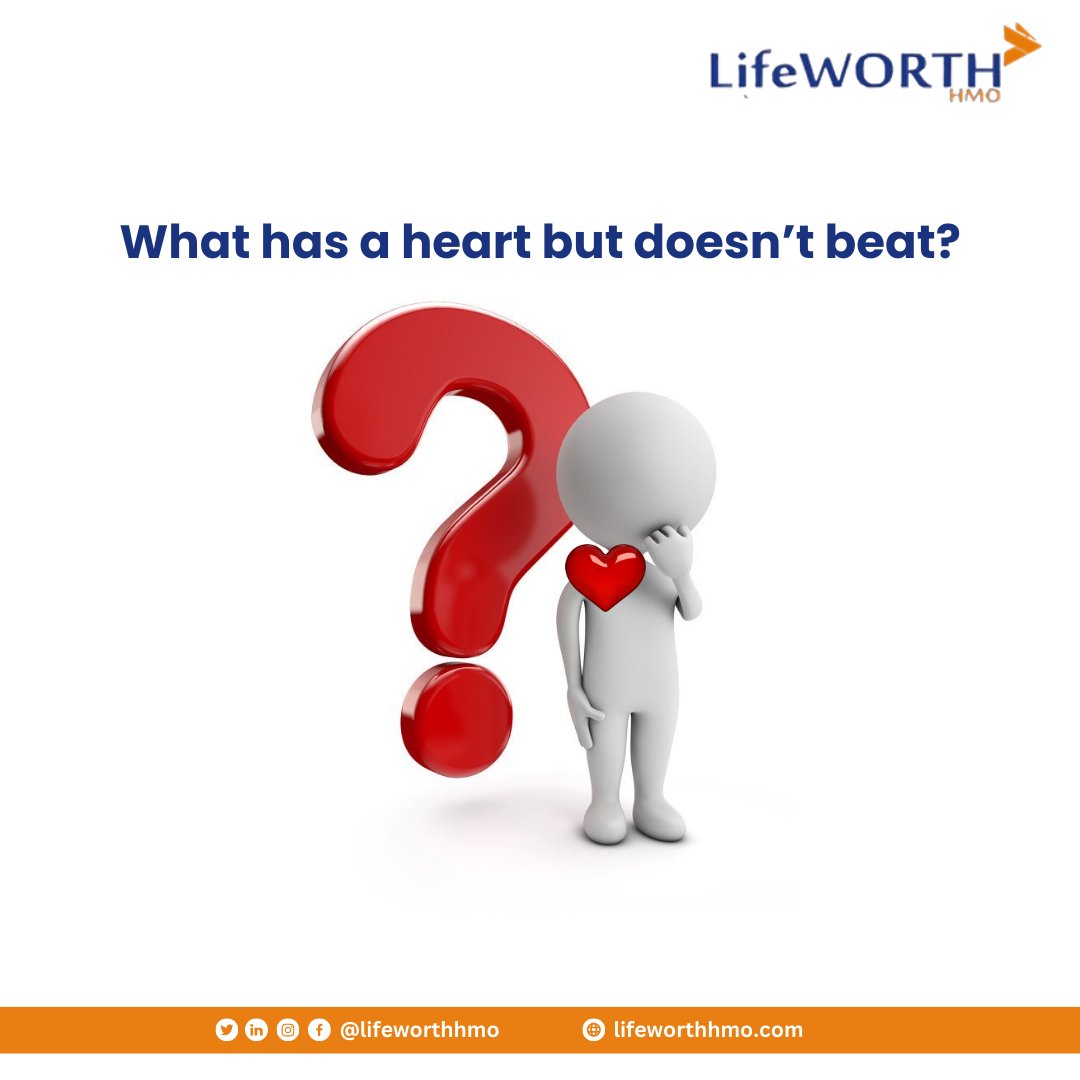 RIDDLE: what has a heart that does not beat?

#riddletime #lifeworthhmo
