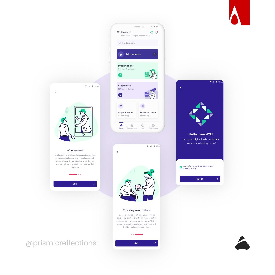 prismicdesign's tweet photo. Exciting news! Our Intelehealth Mobile &amp; Web Application has been awarded the Bronze A' Design Award in Interface, Interaction and User Experience Design category. Thank you to the esteemed Grand Jury panel and to our team at Prismic for their outstanding skills and innovation. https://t.co/aw4YtgiqBW