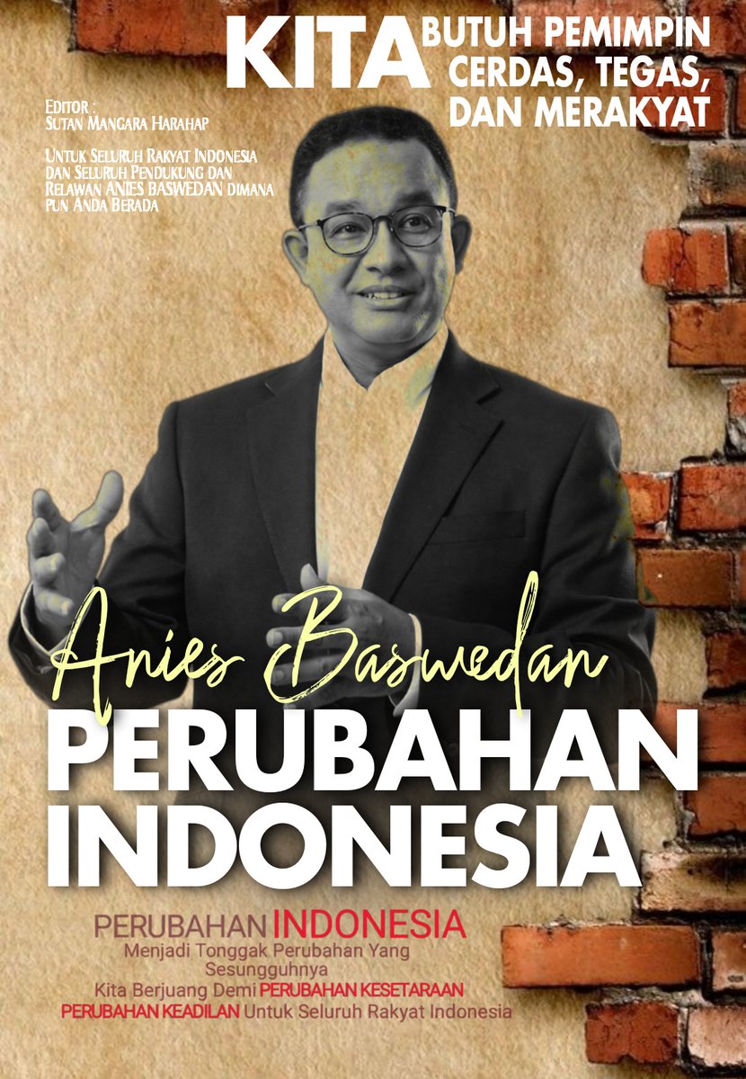 Ya Kami Rakyat Indonesia Menginginkan PERUBAHAN Kearah Yang Lebih Baik di Segala Bidang.