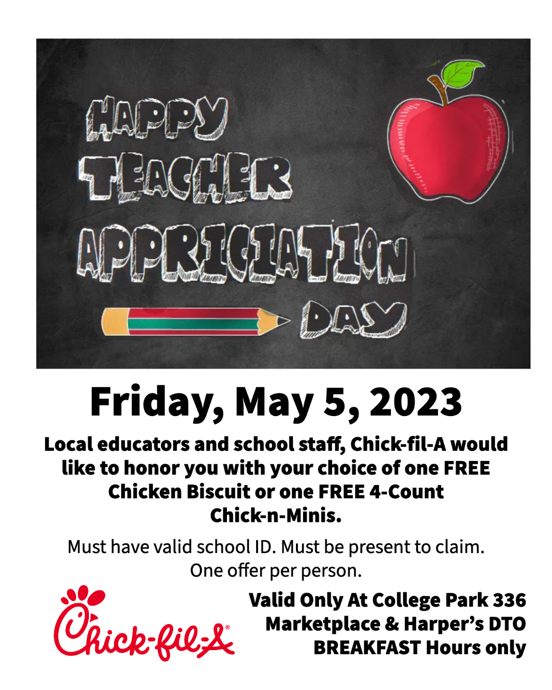 Student Center on Twitter "ChickFilA at College Park is joining in