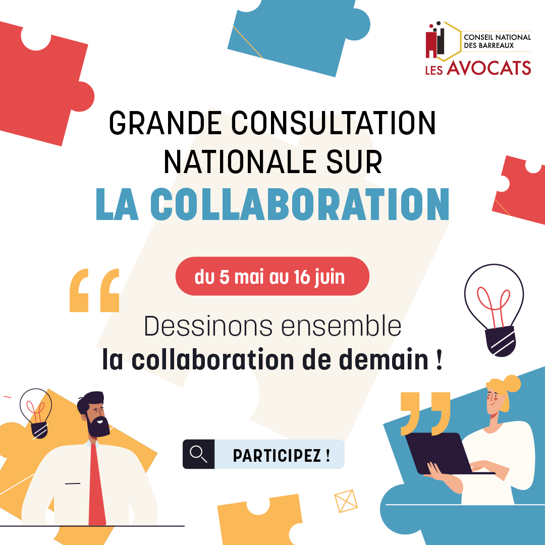 💡 Collaborateurs et élèves-avocats, partagez votre expérience et vos idées pour bâtir la collaboration de demain. 

Répondez à notre consultation 👉 loom.ly/faAAQSk
