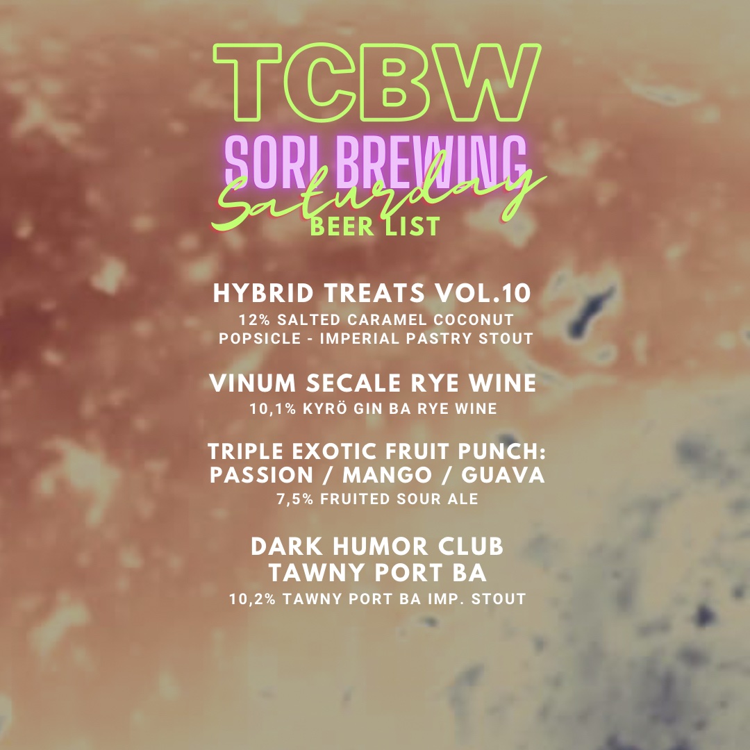 Sori Brewing (@soribrewing) on Twitter photo This weekend we celebrate beer mayhem with our beer family in Tallinn! Honored to be a part of #TCBW from the day one. Truly a pinnacle of Estonian craft beer culture. Big hand to <a href="/pohjalabeer/">Põhjala Brewery</a> for putting this together!
Join for brewery tours forms.gle/9rxGMdYL9pTrNQ… This weekend we celebrate beer mayhem with our beer family in Tallinn! Honored to be a part of #TCBW from the day one. Truly a pinnacle of Estonian craft beer culture. Big hand to <a href="/pohjalabeer/">Põhjala Brewery</a> for putting this together!
Join for brewery tours forms.gle/9rxGMdYL9pTrNQ…