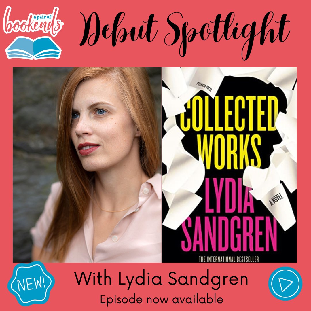 apairofbookends's tweet photo. Season 2 of our #debut spotlight series is now live with our first episode with the brilliant best-selling debut author of #CollectedWorks #LydiaSandgren. We loved chatting about her 10 year writing process, motherhood, the characters we see as friends & so much more! Listen now! https://t.co/R1WuMcvJ8x