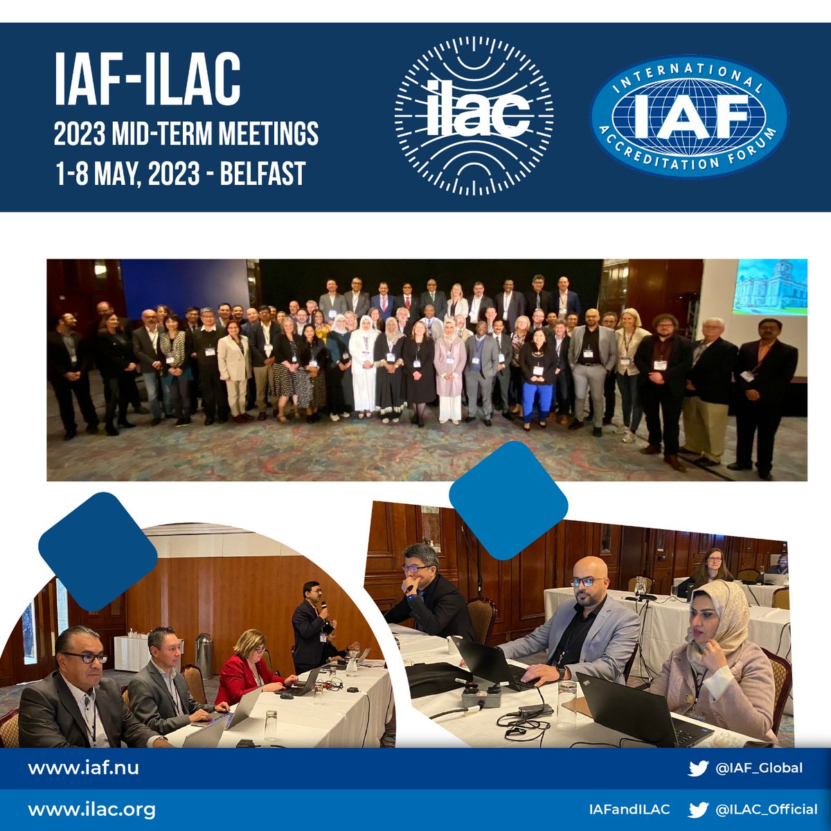 Successful series of <a href="/ILAC_Official/">ILAC</a> and <a href="/IAF_Global/">IAF</a> technical and management meetings currently in progress addressing a range of #accreditation issues.