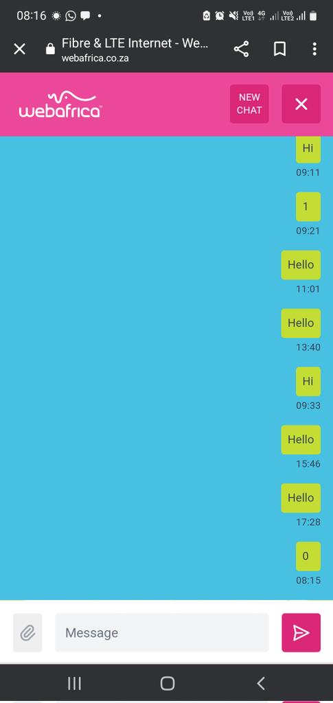 amandakabby's tweet photo. @webafrica Makes no difference. Same situation with whatsapp. https://t.co/y8ll8vFRIg