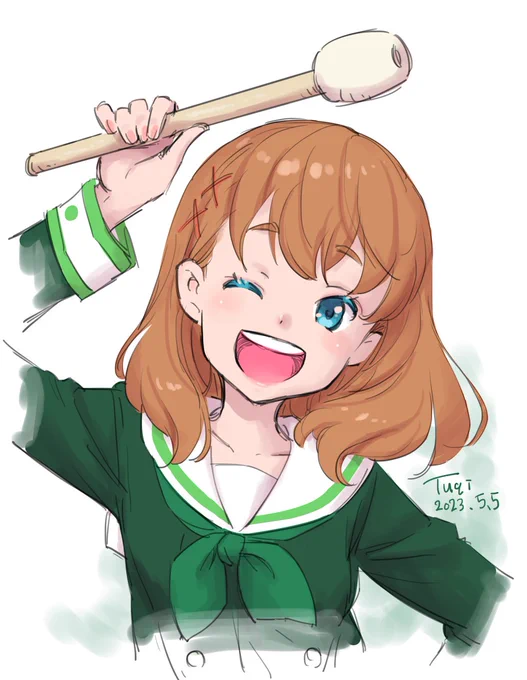 リク絵2・ユーフォの東浦心子。え?だれ?パーカスの1年という情報しか無いあとで誓フィ見て確認するでござる