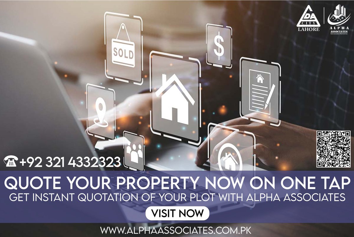 Alpha_Associate's tweet image. QUOTE YOUR PLOT NOW WITH BEST MARKET PRICE.
FOR MORE DETAILS
CALL US 📷 +92 321 4332323
Or Visit Our Website
📷 alphaassociates.com.pk
Or Visit us
📷maps.app.goo.gl/sQfTcDGNBwrggT….
.
.
.
#luxuryplot #plot #quotation #plotting