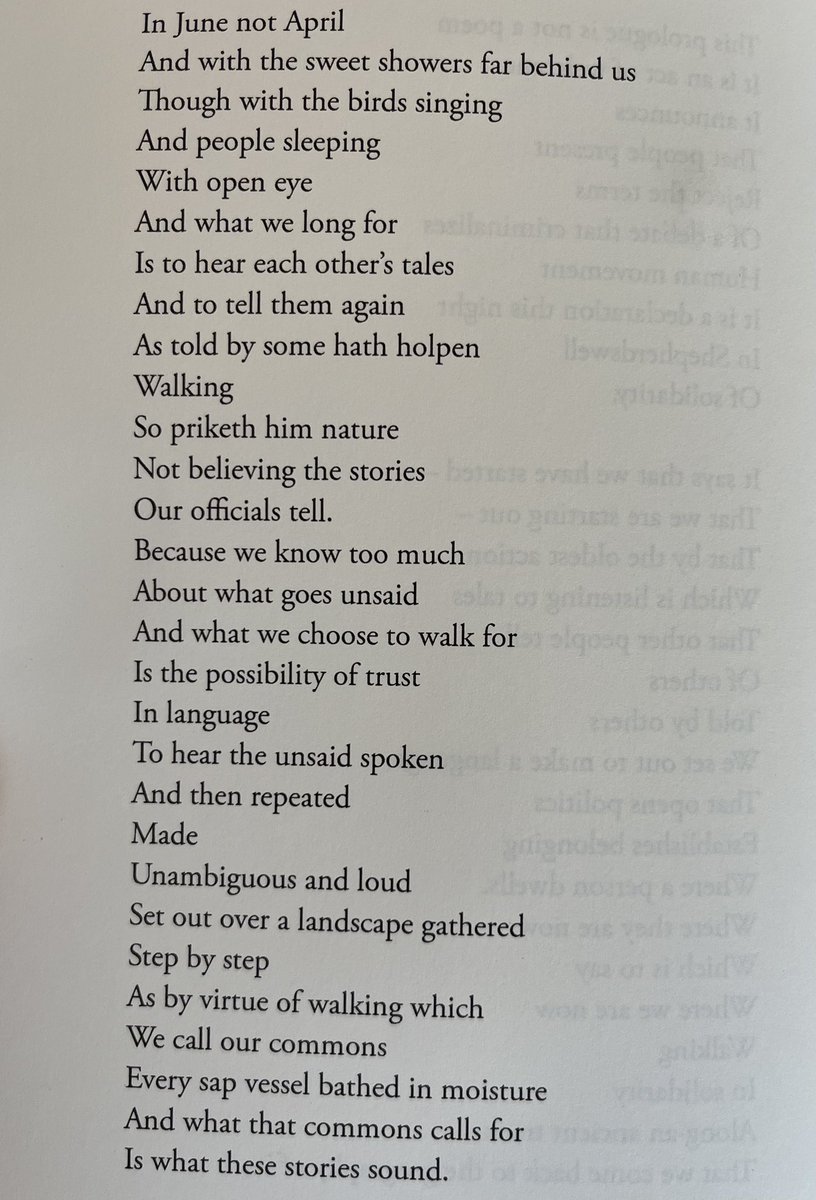 ‘the possibility of trust / In language / To hear the unsaid spoken / And then repeated / Made / Unambiguous and loud’ (David Herd, early in Walk Song) #refugeetales #rights #refugeeeswelcome