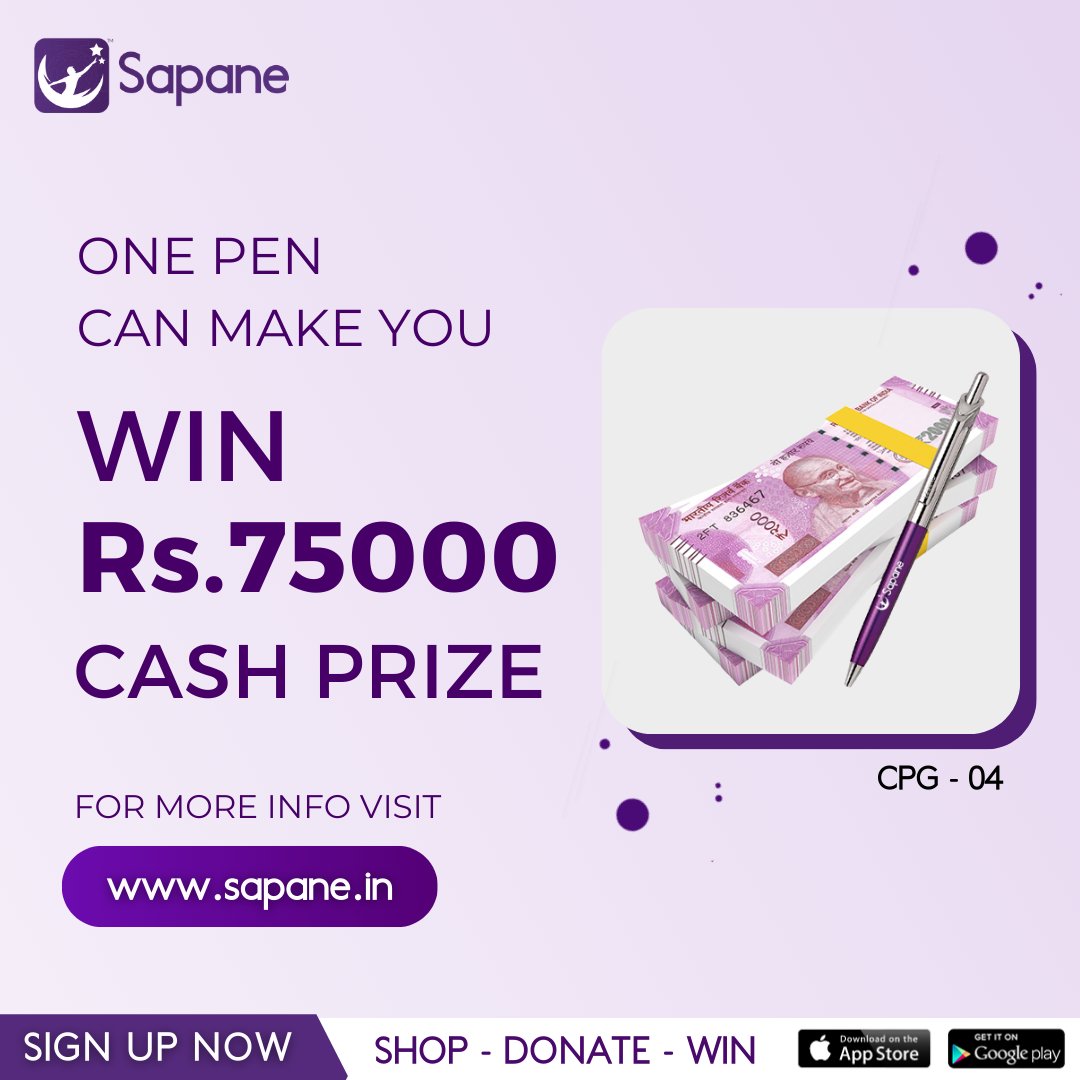 SapaneIn's tweet photo. You look like the Winner of Rs.75,000 Cash Prize 😎
Make the Grand Prize all yours at just Rs.300!! 💸💸
Don't believe us?
Head onto https://t.co/6GQrUO2p7L right now to see it to believe it 😏
.
#75k #sapane #donate #dreambig #ngo #charity #shoptowin #money #wealth #luxuryitem https://t.co/k1BPqohybM