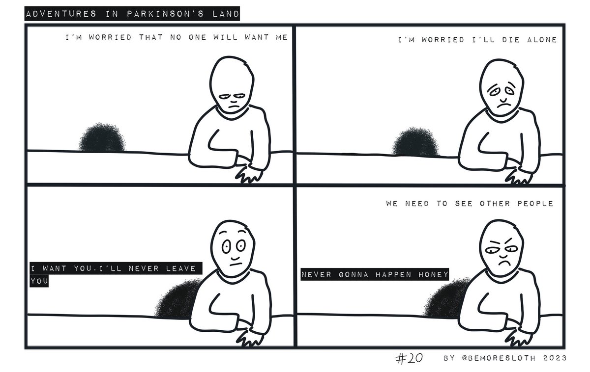 Be careful out there folks, wherever you are... The latest episode of Adventures in Parkinson's Land is here.  #Parkinsons #ParkinsonsDisease #yopd #webcomic