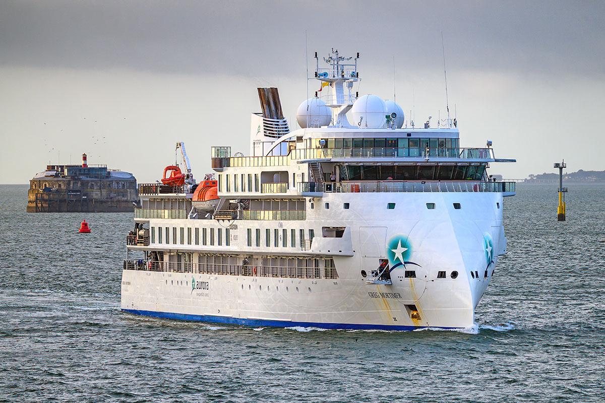 Maiden call @PortsmouthPort of Aurora Expeditions' cruise ship Greg Mortimer. #cruisenews #Portsmouth #GregMortimer