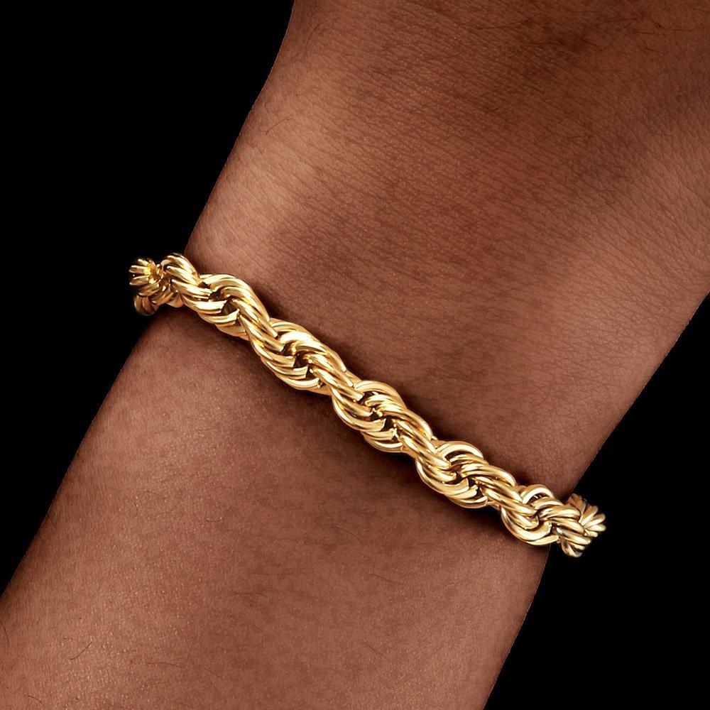 18k Gold Plated Rope Chain & Bracelet ( 6 MM )
Buy Now >>> tinyurl.com/9bd24h26
#ropechain #bracelet #chain