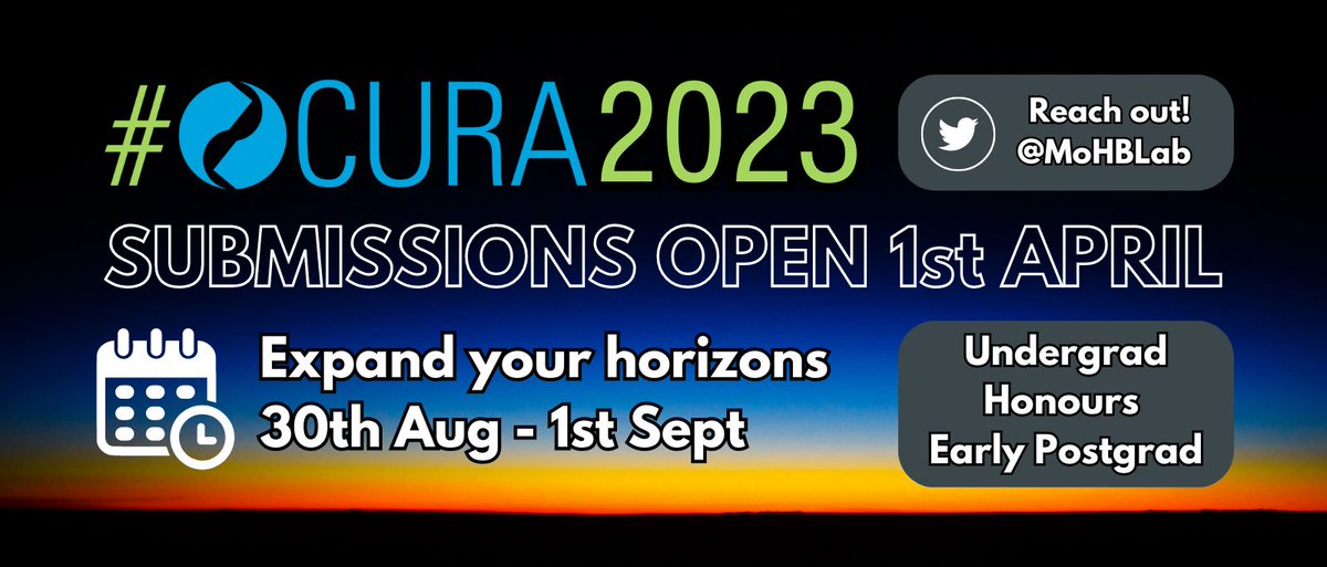 CQUniversity (@cqu) on Twitter photo Studying undergrad, honours or early postgrad, and passionate about sharing your #research? Submissions now open for CQU's <a href="/MoHBLab/">MoHB Research Lab</a> Online Conference for Undergraduate Research in Australasia - details and register at tinyurl.com/bdhw66sn #OCURA #OCURA2023 #HigherEd Studying undergrad, honours or early postgrad, and passionate about sharing your #research? Submissions now open for CQU's <a href="/MoHBLab/">MoHB Research Lab</a> Online Conference for Undergraduate Research in Australasia - details and register at tinyurl.com/bdhw66sn #OCURA #OCURA2023 #HigherEd