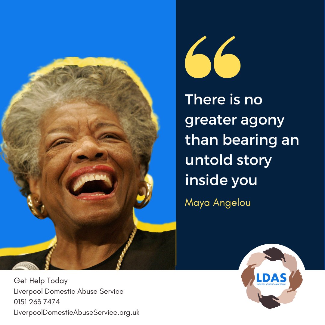 LDAService's tweet photo. "There is no greater agony than bearing an untold story inside you." ~ Maya Angelou π
If you're ready to talk, LDAS is ready to listen. You are not alone. π€
#LDAS #InspirationalQuotes #FeministQuotes https://t.co/fYoXL2THrW