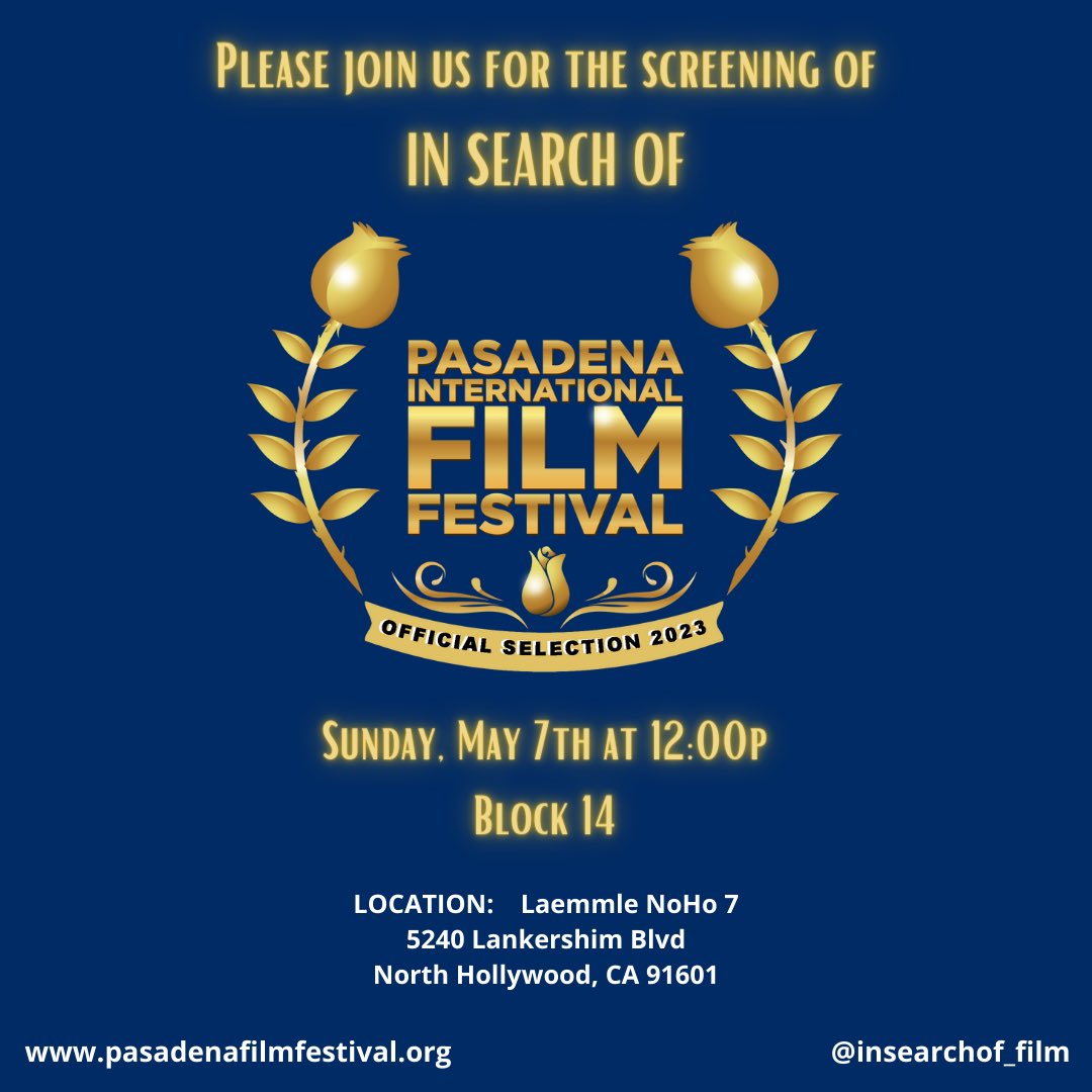 unleighshed's tweet image. Next stop… @PasFilmFest this Sunday, May 7th at 12p!!! Please join us for the screening of @insearchof_film - Q&amp;amp;A with the filmmakers after the show. #pasadenafilmfestival #PIFF #PIFF2023 #PasFilmFest #film #humantrafficking #stophumantrafficking #insearchof