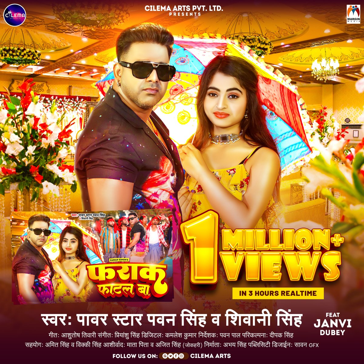 AassiMotion's tweet photo. 1 Million Views Crossed in 3 Hours Realtime
बस ऐसे ही आप सब अपना प्यार बनाये रखिये🙏
#farakfatalba #pawansingh #cilemaarts
#1million #millionviews #LikeAndShare
#keepsupporting #newsong2023 https://t.co/NmZZIoA4AL