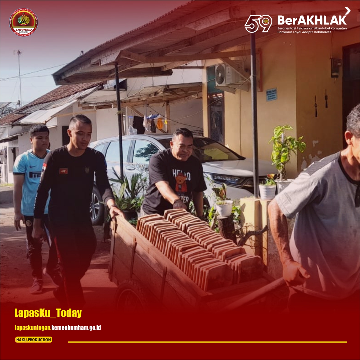 Jaga Lingkungan Tetap Bersih, Lapas Kuningan Lakukan Gotong Royong.

Kemenkumham Jabar
R. Andika Dwi Parasetya
#KemenkumhamJabar
#RAndikaDwiPrasetya