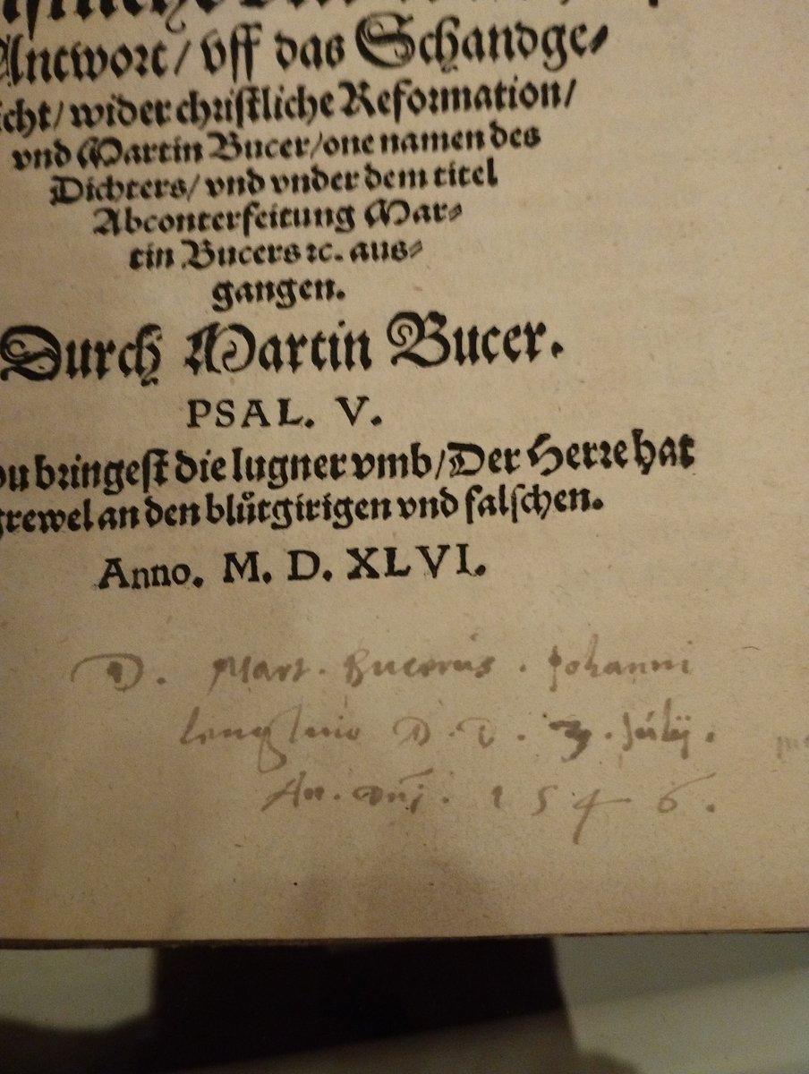 ThomasGuillem1's tweet photo. Sinon, hier j'ai pris le temps de consulter les titres de Martin #Bucer qui n'avaient pas été sélectionnés pour l'exposition de la Médiathèque protestante du #Stift et que nous n'avions pu vérifier, faute de temps. Je crois que j'ai bien fait...
cc @com_UEPAL https://t.co/WoImYjhThb