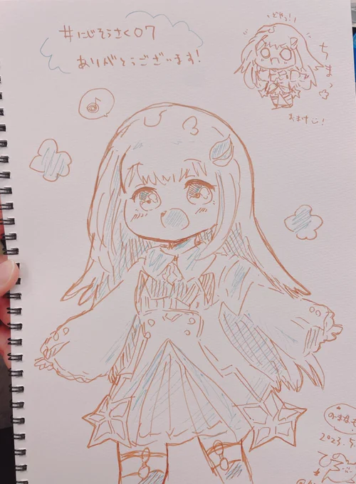 スケブ描けました〜🌸 