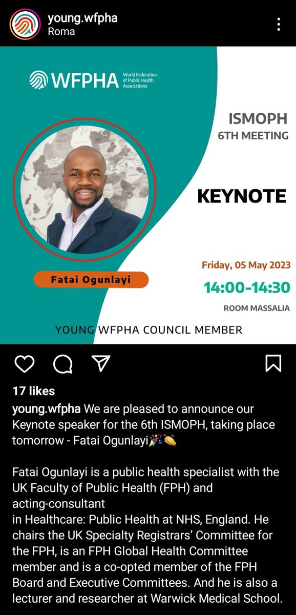 O_LaFatai's tweet photo. Excited to speak in couple of sessions #WCPH2023 #WorldInTurmoil If you're around, why not come &amp; join us as we discuss future of public health from perspectives of future leaders StevenBow @HunterMehreen @SamiaLtf @stefanbuttigieg @inessiepmann @BrinzacMonica  @FarhangTahzib https://t.co/76Bw7R0WK9