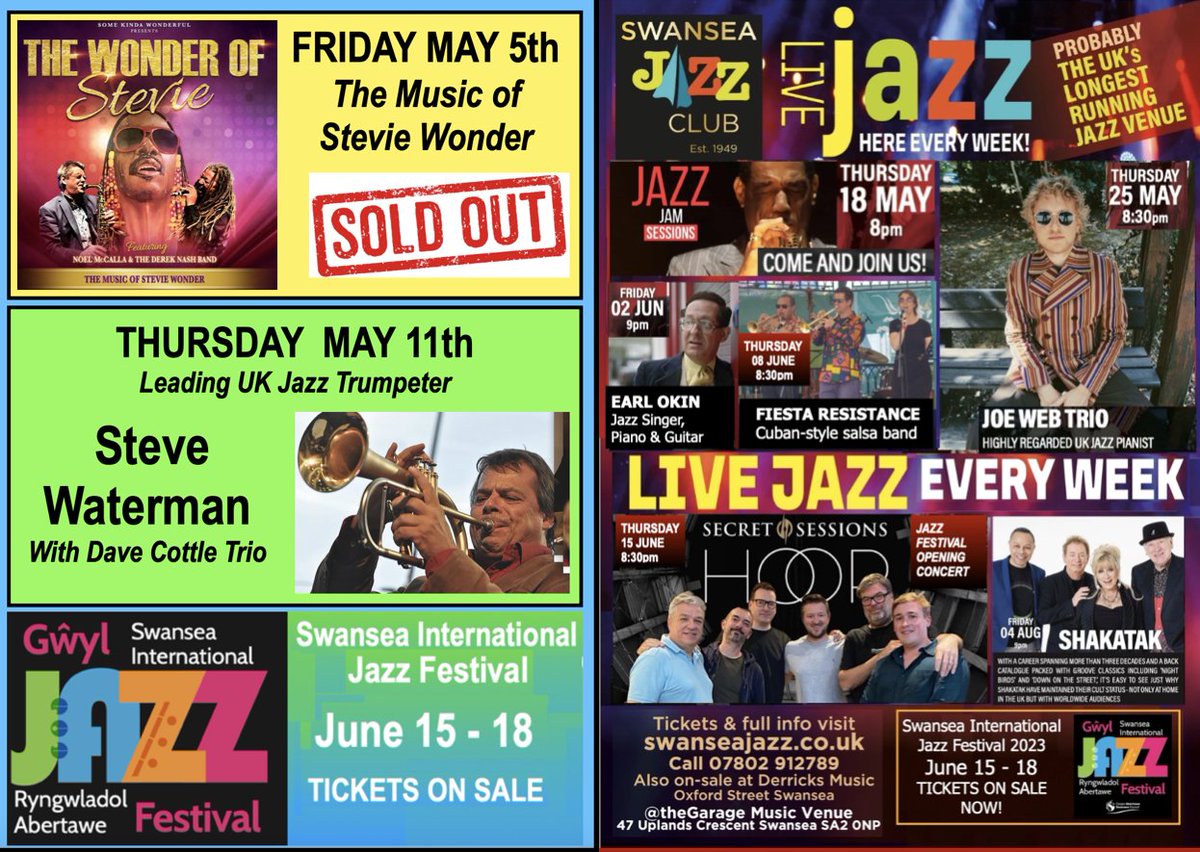 Swansea_Jazz's tweet photo. @Swansea_Jazz TONIGHT is SOLD OUT!!
More great shows on the way. Swansea International Jazz Festival Tickets on sale now @swanseajazzfest @VisitSwanseaBay 
https://t.co/6ef4KMv8u7 https://t.co/k98teQEGgL
