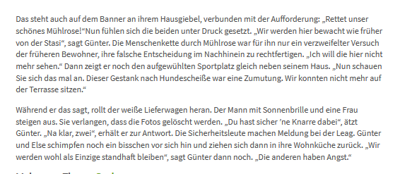kohleprotest's tweet photo. „Wir werden hier bewacht wie früher von der Stasi“ - Mit "Knarren" bewaffnete Sicherheitsleute des Braunkohleförderers LEAG verbreiten in dem von der Abbaggerung bedrohten Mühlrose Angst und verbieten Bilder zu machen (€) #Sachsen https://t.co/YPpldBujBt https://t.co/tr35v0rZ6i