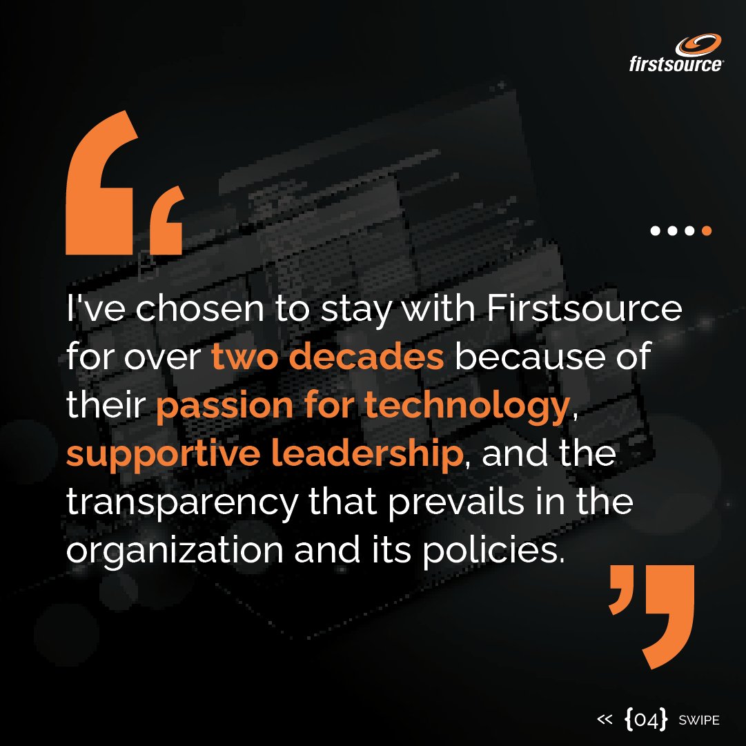 firstsource's tweet photo. 💃 Say hello to Swathi Balasubramanian, a talented Associate Director in Firstsource's Software division.
If you’re looking to work on trending #tech and a role that challenges you, explore opportunities at Firstsource: https://t.co/ZDWRqbkkBf
#FirstsourceTech https://t.co/O4zSNttx8H
