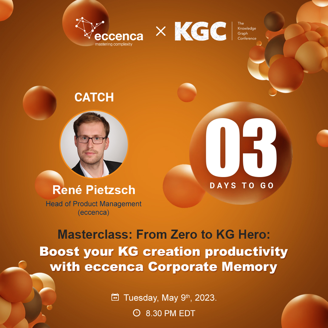 Elevate your #knowledgegraph projects with the #eccenca Corporate Memory platform.🚀Introducing our new community edition sandbox for the first time, René Pietzsch will teach you to streamline your KG applications in his master class at #KGC2023! #automation #graphtechnology #NYC