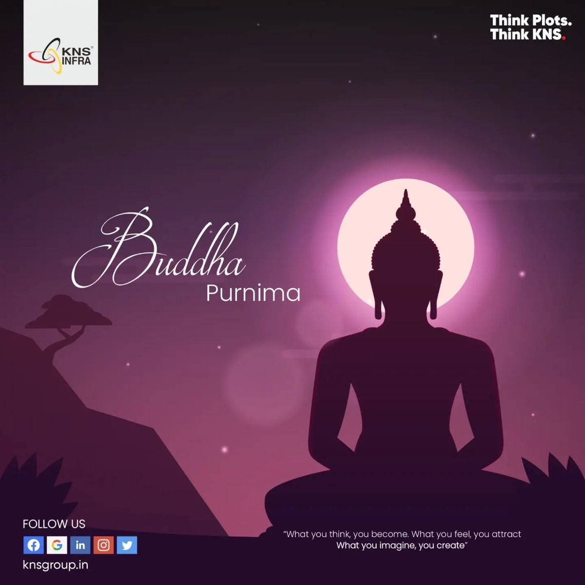 Wishing You Peace, Enlightenment, and Joy on the Auspicious Occasion of Buddha Purnima 2023 
#kns #knsinfra #buddhapurnima #celebration 
knsgroup.in