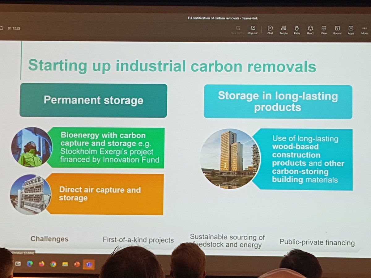 Hiilidioksidin tekninen poisto ilmakehästä on vakaasti komission agendalla, kertoo Christian Holzleitner DG Climasta. #hiilitalteen #hiilinegatiivinen