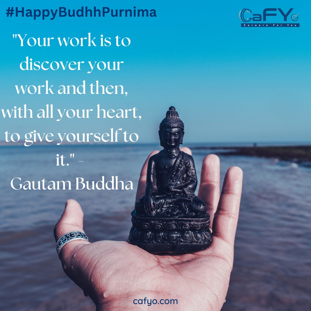 CafyoManagement's tweet photo. "Your work is to discover your work and then, with all your heart, to give yourself to it." - Gautam Buddha #happybudhhpurnima
#budhhpurnima2023 #lordbudhha #goutambudhhaquotes #cafyo #cafyomanagement https://t.co/i8TvV5n3WW