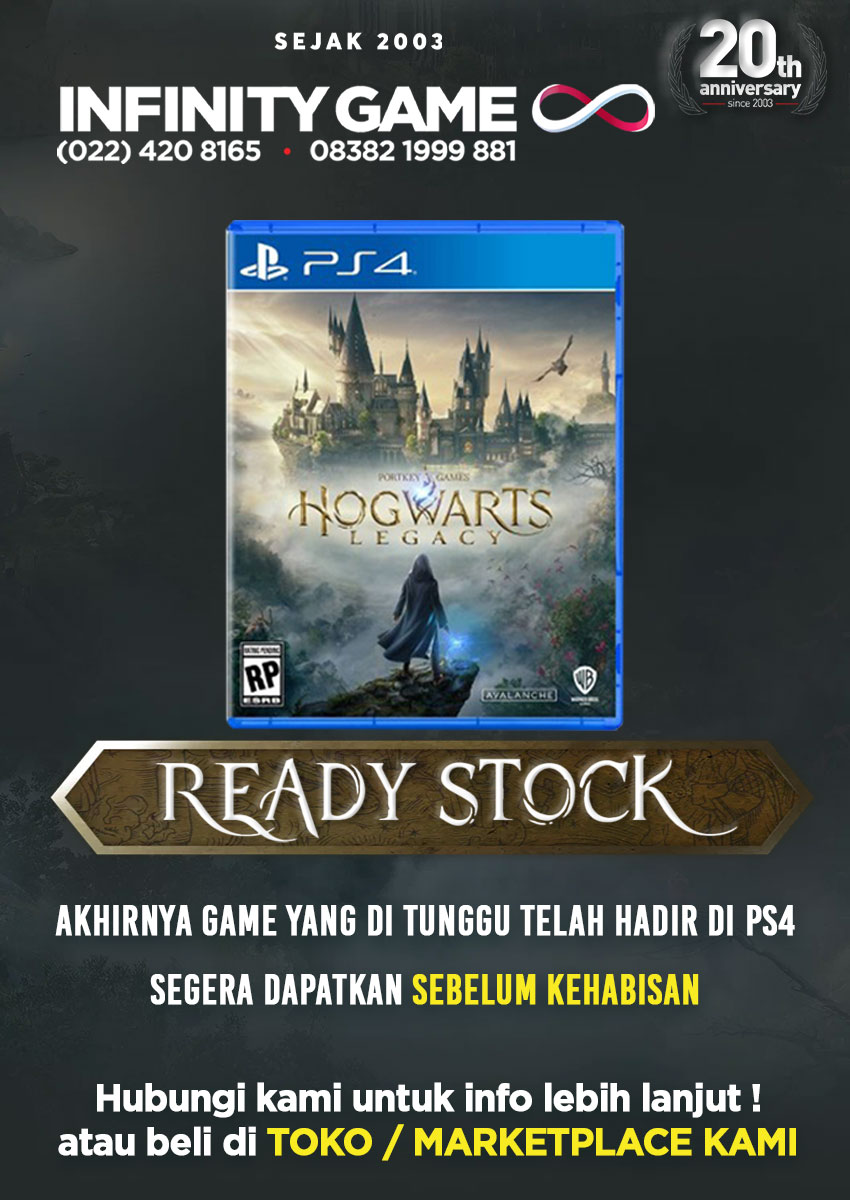 InfgameB's tweet photo. HOT NEW RELEASE BLU RAY GAME PS4
HOGWARTS LEGACY
AKHIRNYA YANG DI TUNGGU TUNGGU TELAH HADIR DI PS4

More Info :
INFINITY GAME BEC Gedung Lama Lantai 2 Blok B07
WA : 0838 21 999 881
Phone : 022 420 8165

#RI1 #GISELLE #Chindo #jessicamila #EvilDeadRise #aespa #FinalDestination https://t.co/jOaOuLsppZ