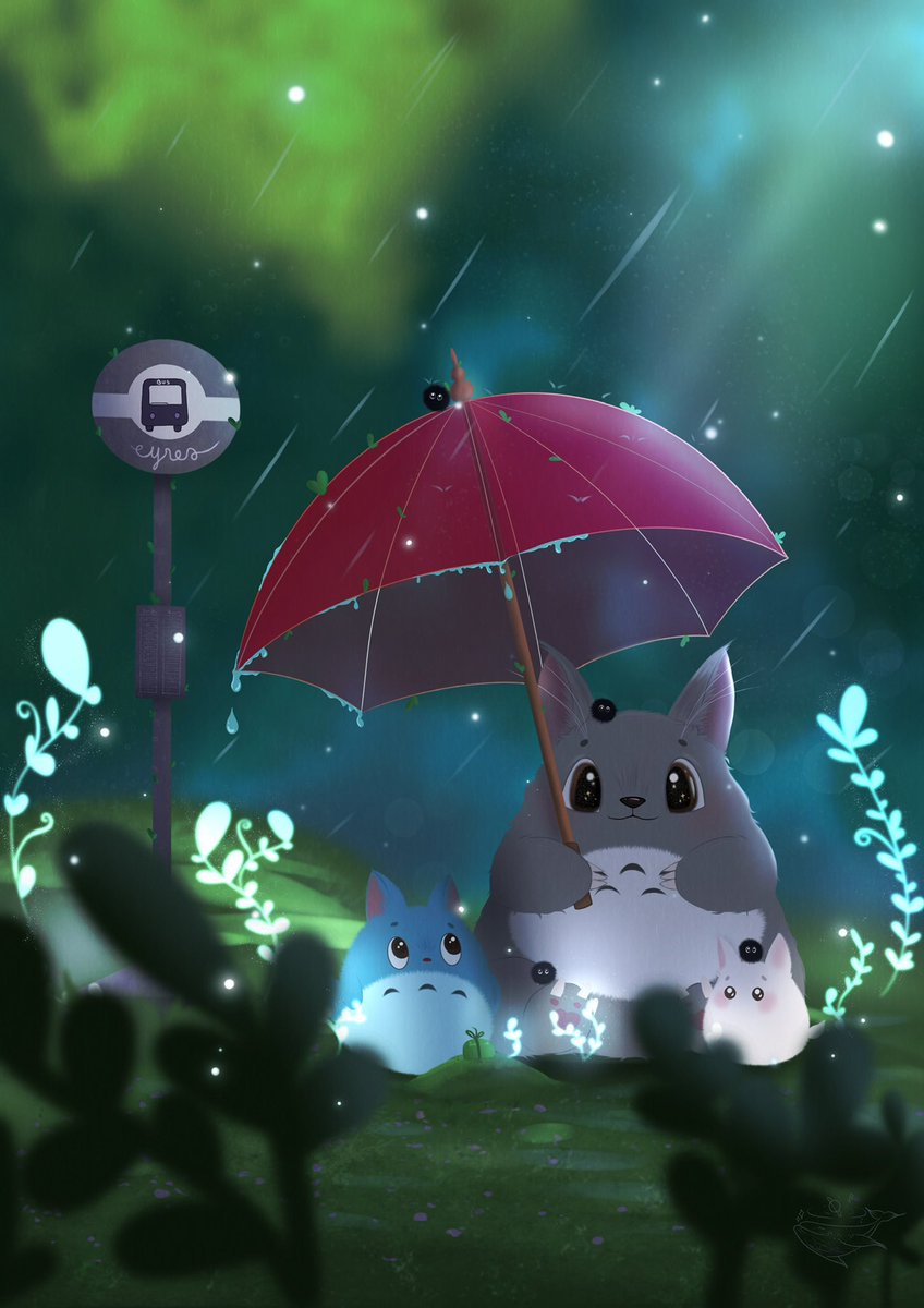 taetaclaque's tweet photo. Totoro in the rain ☔️

Disponible en format a4/a5 sur le shop ✨

#artist #totoro #studioghibli https://t.co/7lSZ5Fe2SA